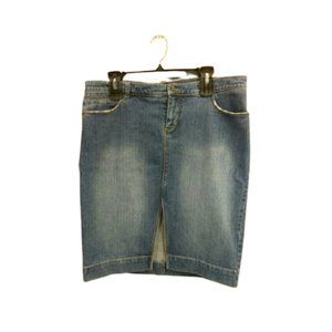Mossimo Distressed Denim skirt sz 6